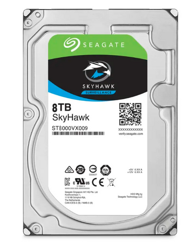 Seagate ST8000VX009 Skyhawk 8 TB Festplatte – 3,5 intern – SATA (SATA/600) – Videoüberwachungssystem