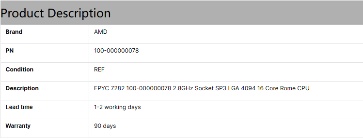 AMD Server-Prozessor CPU 7702P 64-Core Rome 2,0 GHz SP3